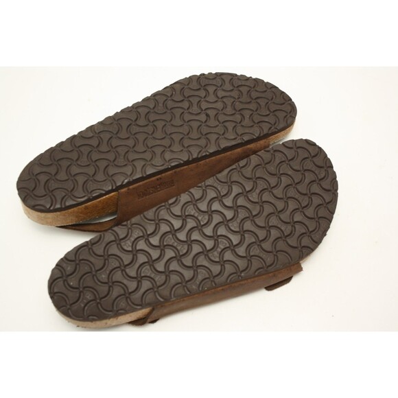 Birkenstock Sandals Shoes Mens Size 12 Brown Leather Slingback 3 Strap main image 4